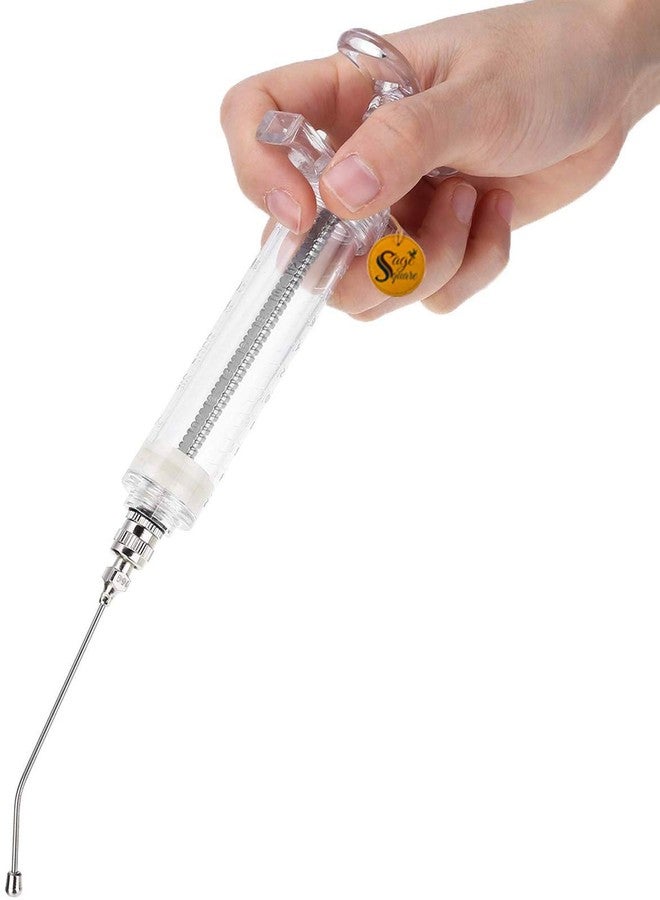 سايج سكوير محقنة تغذية يدوية مربعة قابلة للتعديل من سيج مع مجموعة كاملة للطيور والجراء والقطط والكلاب والقطط والهامستر (20 مل) (قطعة واحدة) - Image 4